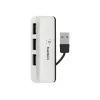 Belkin USB 2.0 4-Port Travel Hub, hõbedane, F4U021bt