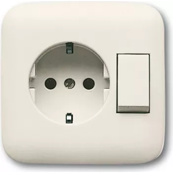 BUSCH JAEGER 4310/6 EUJ-212-500 - CEE 7/3 - 2P+E - Beež - CE - 250 V - 16 A