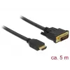 Video kaabliadapter DeLOCK 85656 5 m HDMI Type A DVI Must