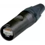 Neutrik RJ45 etherCON CAT6 A Connector Pistik, sirge poolus: 8P8C NE8MX6-B Must NE8MX6-B 1 tk (NE8MX6-B)
