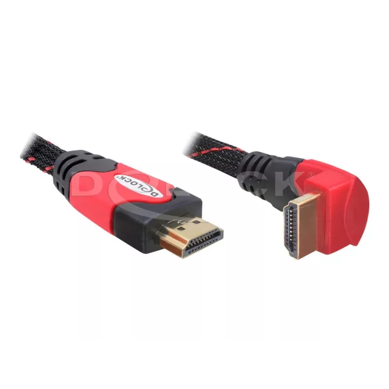 HDMI-kaabel DeLOCK 3m HDMI Type A Standard must punane