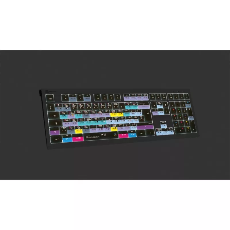 Logickeyboard ASTRA 2 klaviatuur USB QWERTY English Must Täissuuruses 104 klahvi