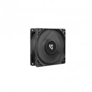 SBOX CF-80/R 80mm korpusetuuleti - must