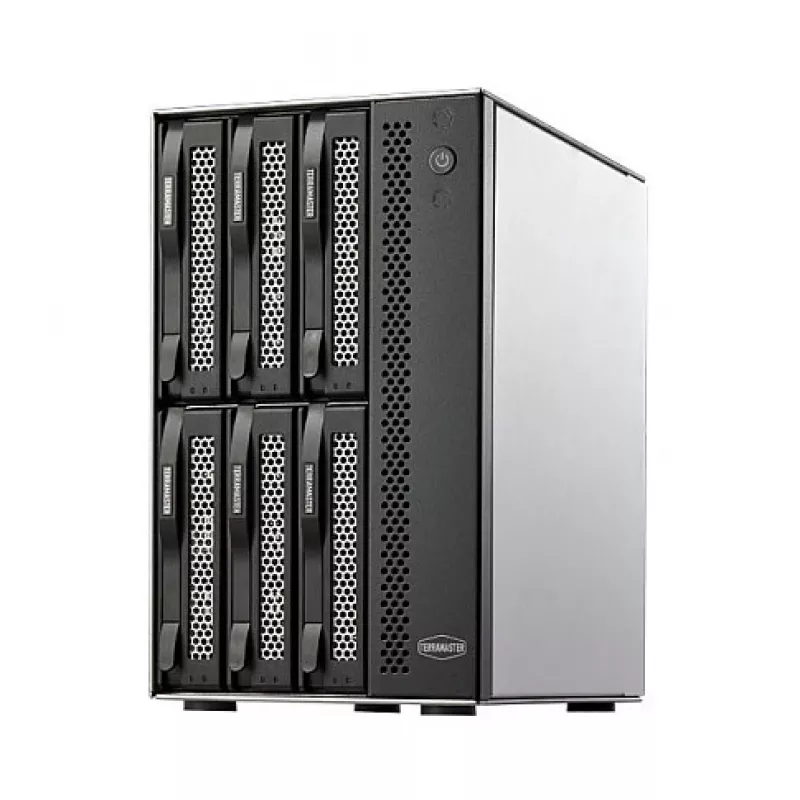 TerraMaster D6-320 kettamassiiv Lauaarvuti Must 6 draivi HDD SSD