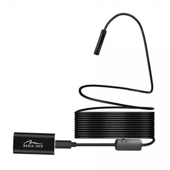 WiFi endoskoop MEDIA-TECH MT4099, 8 mm sond, 5 m kaabel, IP67, 1280×720@30fps, 70° vaatenurk, 800 mAh aku