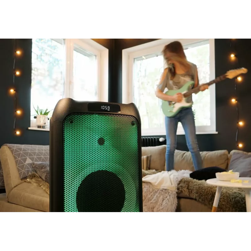 Karaokesüsteem Blaupunkt PB10DB 1000W juhtmega mikrofon LED-ekraan