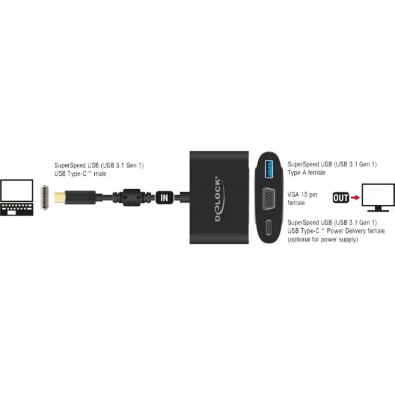 USB-graafikaadapter DeLOCK 62992