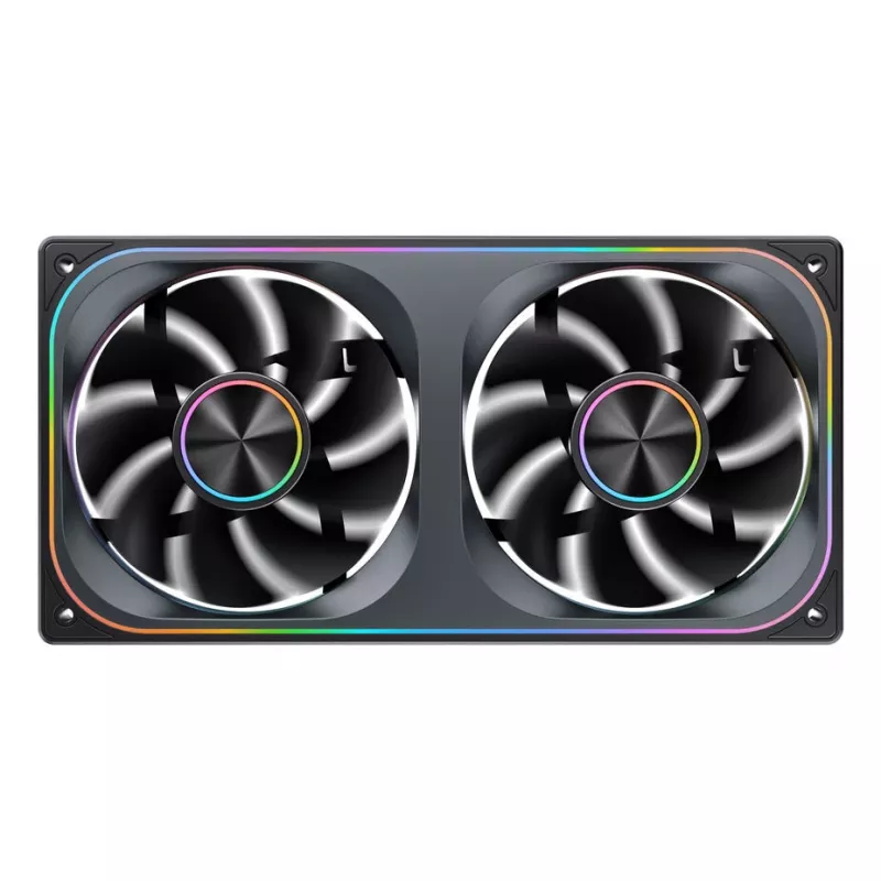 Jonsbo ZA-240 Infinity Mirror ARGB 240mm PWM vedelikjahuti radiaator ARGB-ventilaatoritega