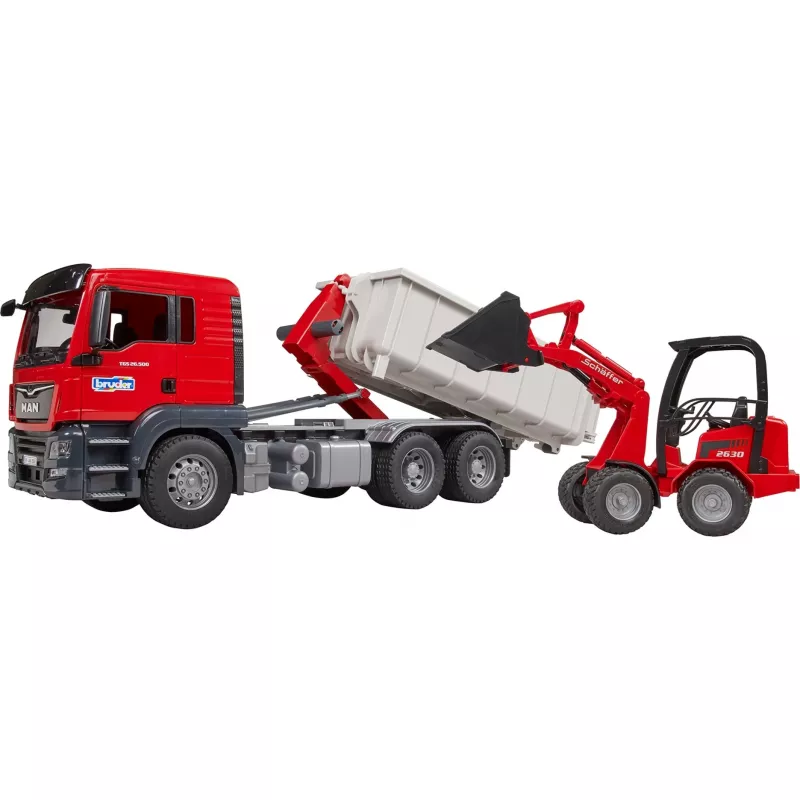 Veoauto ja roomikukomplekt BRUDER MAN TGS Truck Multivärviline