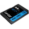 SDXC-välkmälu Lexar 64 GB UHS-I 800xPRO — Klass 10, U3, V30, 150 MB/s