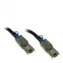 Inter-Tech - Väline SAS-kaabel - SAS 6Gbit/s - 4x varjestatud Mini MultiLane SAS (SFF-8088), 26 kontaktiga → 4x varjestatud Mini MultiLane SAS (SFF-8088), 26 kontaktiga - 1 m - Must