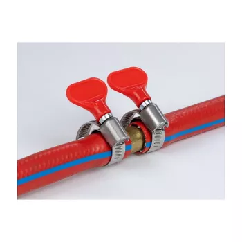 Butterfly Clamp DeLOCK 400 SS 16 - 25 mm 5 tk punane