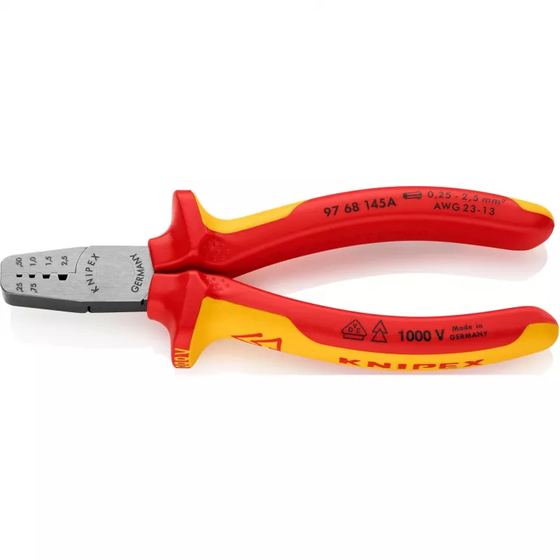 Kaablipressimise kombineeritud tööriist Knipex 97 68 145 A
