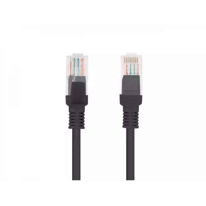 Võrgukaabel LANBERG PCU5-10CC-0100-BK RJ-45 Cat5e, U/UTP, 1 m, Must