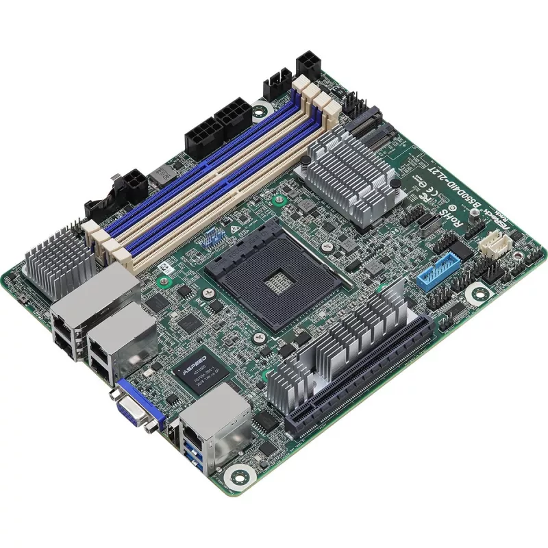 ASRock B550D4ID-2L2T emaplaat AMD B550 Socket AM4 mini ITX (B550D4ID-2L2T)