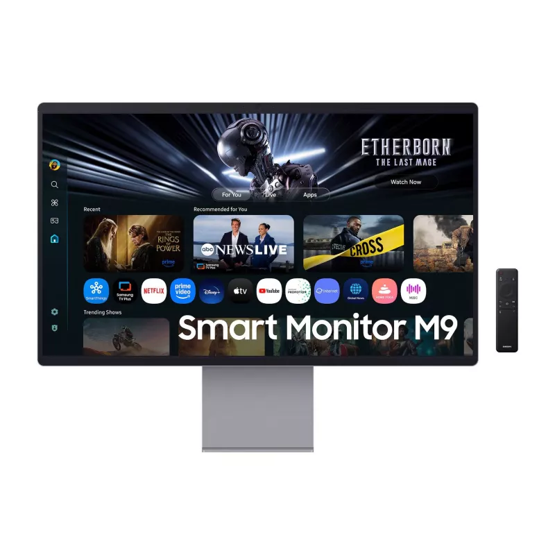 Samsung M90SF arvutimonitor 81,3 cm (32 tolli) 3840 x 2160 pikslit 4K Ultra HD OLED Hõbedane