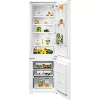 Sisseehitatav külmik-sügavkülmik Electrolux ENS3SE18S — roostevaba teras, ülemine sügavkülmik, pööratav uks, energiaklass E