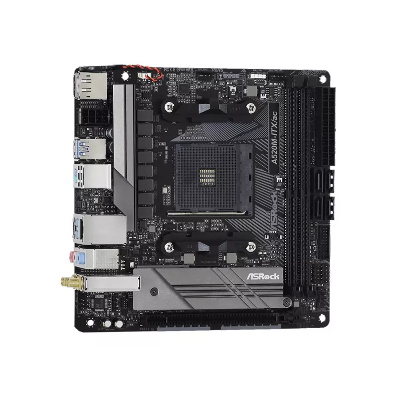 Emaplaat ASRock A520M-ITX/ac pesa AM4 micro ATX