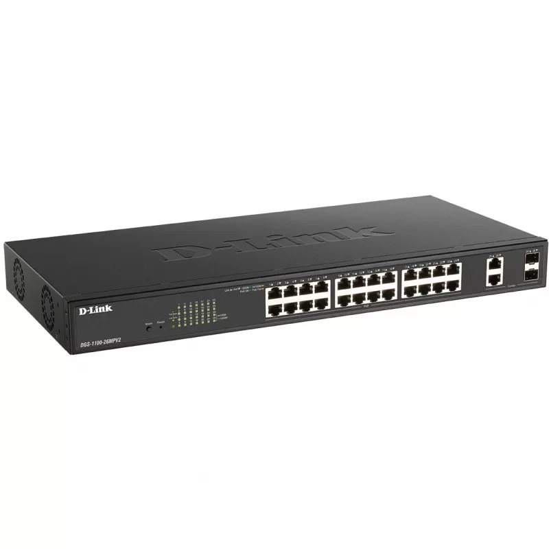Hallatav L2 Gigabit Ethernet lüliti D-Link DGS-1100-26MPV2