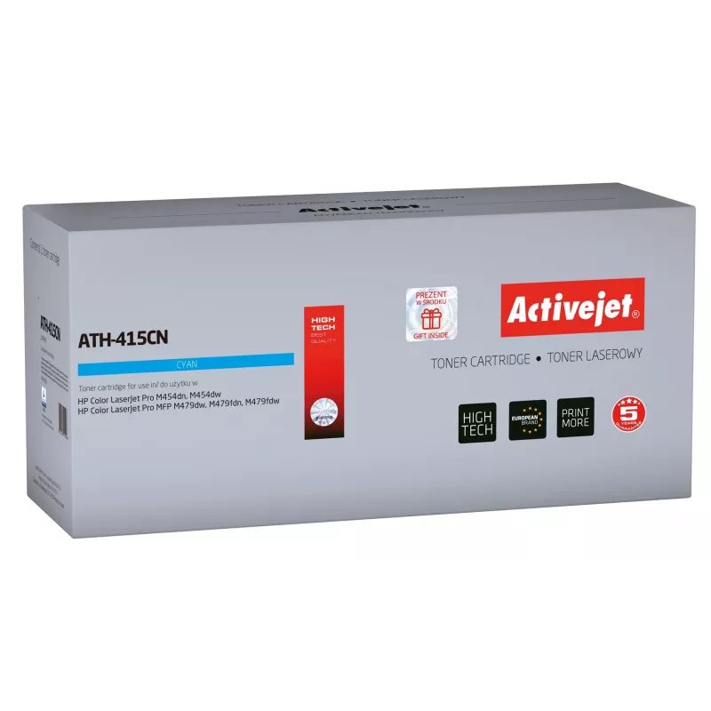 Activejet ATH-415CN tooner (asendus HP 415A W2031A; Supreme; 2100 lehekülge; sinine) koos kiibiga