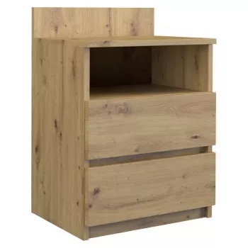 Öökapp Top e Shop M1 ARTISAN, tammepuust viimistlusega, 2 sahtliga, 400×320×590 mm