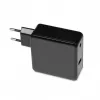 Sülearvuti toiteadapter IBOX IUZ65WA, AC-DC automaat 100–240V → 18.5–20.5V, 65W, 1×USB, must