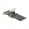 SATA ja M.2 PCI Express kaart DeLOCK 3 porti SATA ja 2 pesa M.2 Key B