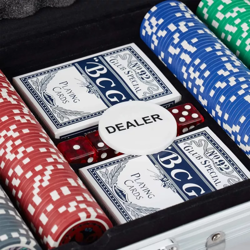 Extralink Set DO Pokera Premium 300 Chips 2 Decks and Dice case