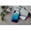 Nutitelefoni ümbris iKins iPhone XR-ile — sinise järve värvi välimine, must sisemine