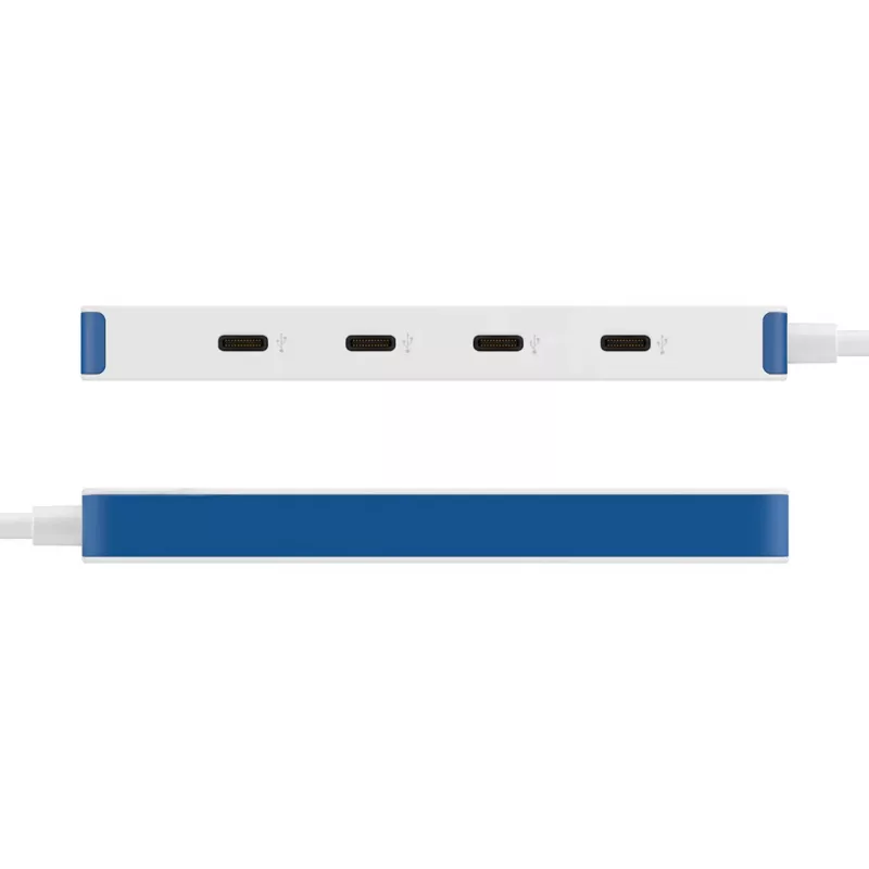 Hyper HyperDrive Flex 4 pordiga USB-C jaotur, valge/sinine | HD5201BUGL
