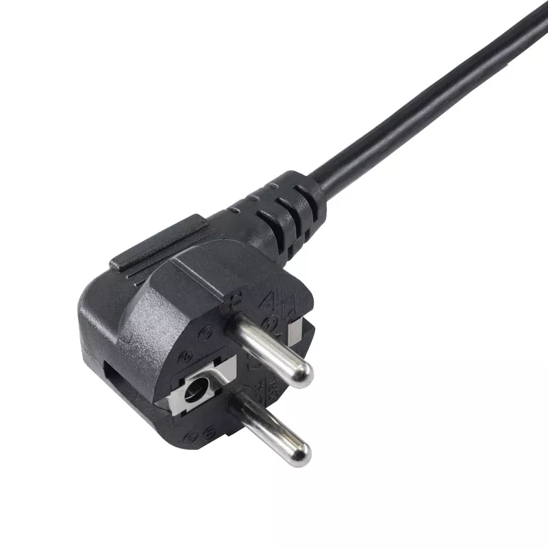 Akyga AK-PC-04A toitejaotur CEE 7/7 kuni 2x IEC C13, 1,8 m, must
