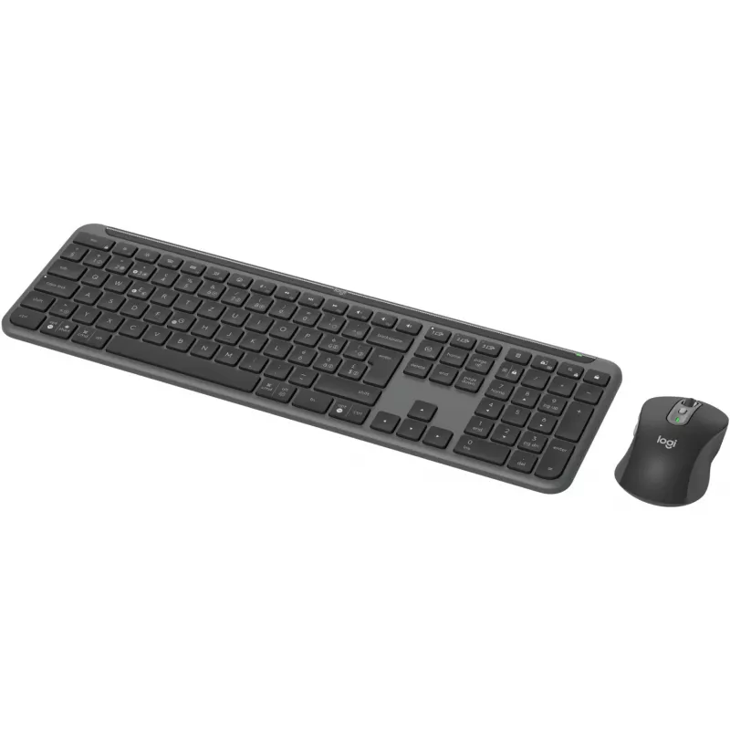 Logitech Signature Slim Combo MK950 ärile - klaviatuuri-hiire komplekt - 100% - täissuuruses - juhtmevaba - Bluetooth 5.1 LE - QWERTZ - Šveitsi - grafiit (920-012503)