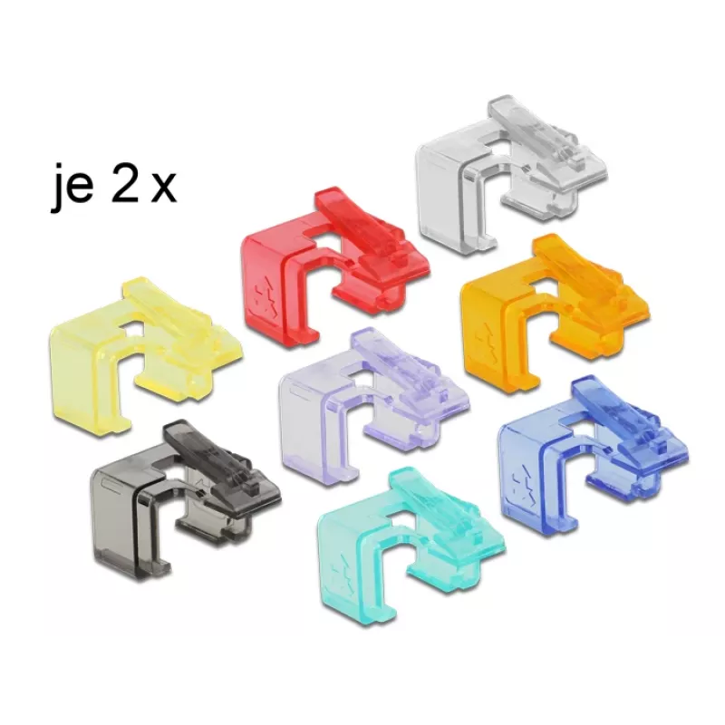 Kaabliklamber DeLOCK 86420 RJ45 Mitmevärviline 16 tk