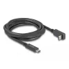 DeLOCK USB-kaabel USB USB-C isane USB USB-C isasele nurgaga 2m 5Gbps 4K PD 60W
