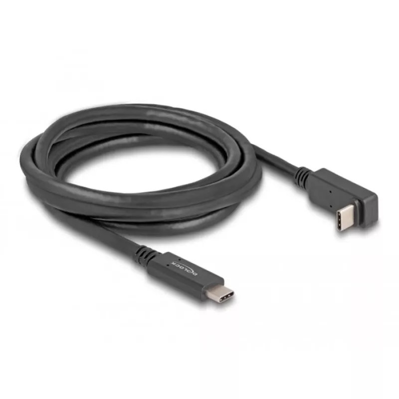 DeLOCK USB-kaabel USB USB-C isane USB USB-C isasele nurgaga 2m 5Gbps 4K PD 60W