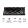 Mehaaniline klaviatuur Keychron V1 Ultra 8K — 75% QWERTY, Bluetooth, juhtmega, RGB, must
