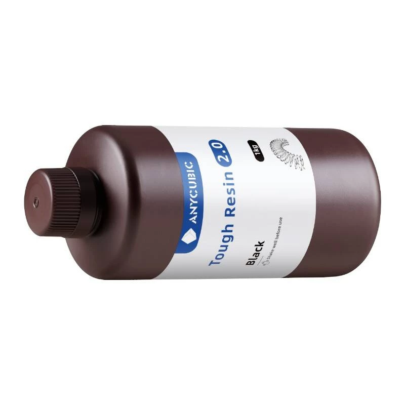 Fotopolümeervaik AnyCubic Tough Resin 2.0 Must 1 kg SRX2BK-101A