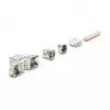 DELOCK Keystone-moodul RJ45 pesa LSA-le Cat.6A tööriistavaba 45° nurgaga varjestatud metallist riiviga