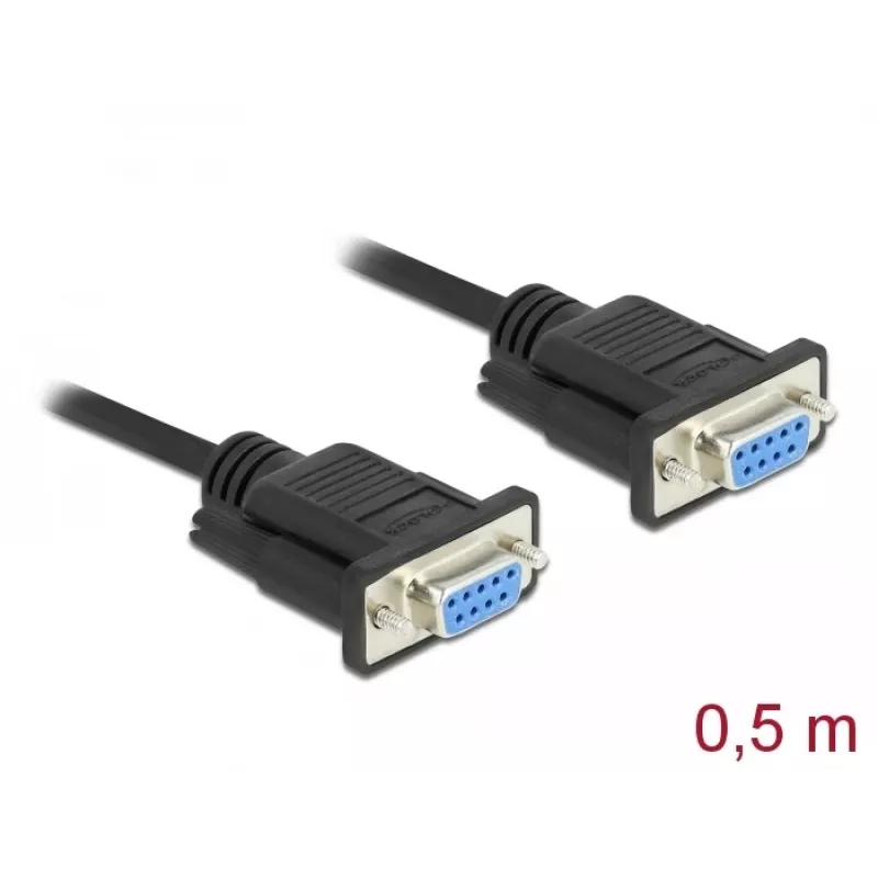 Jadakaabel DeLOCK 86614 Must 0,5 m RS-232