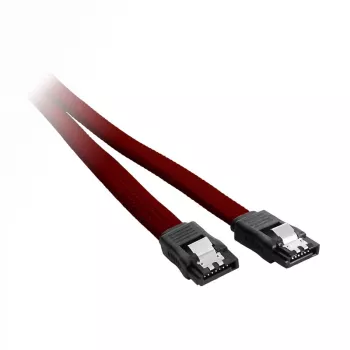 CableMod ModMesh - SATA-kaabel - Serial ATA 150/300/600 - SATA (W) kuni SATA (W) - 60cm - Veripunane (CM-CAB-SATA-N60KBR-R)