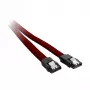 CableMod ModMesh - SATA-kaabel - Serial ATA 150/300/600 - SATA (W) kuni SATA (W) - 60cm - Veripunane (CM-CAB-SATA-N60KBR-R)