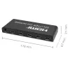 Qoltec 51799 Aktiivne HDMI jaotur 4 x HDMI 4K x 2K | 6Gb/s | 60Hz