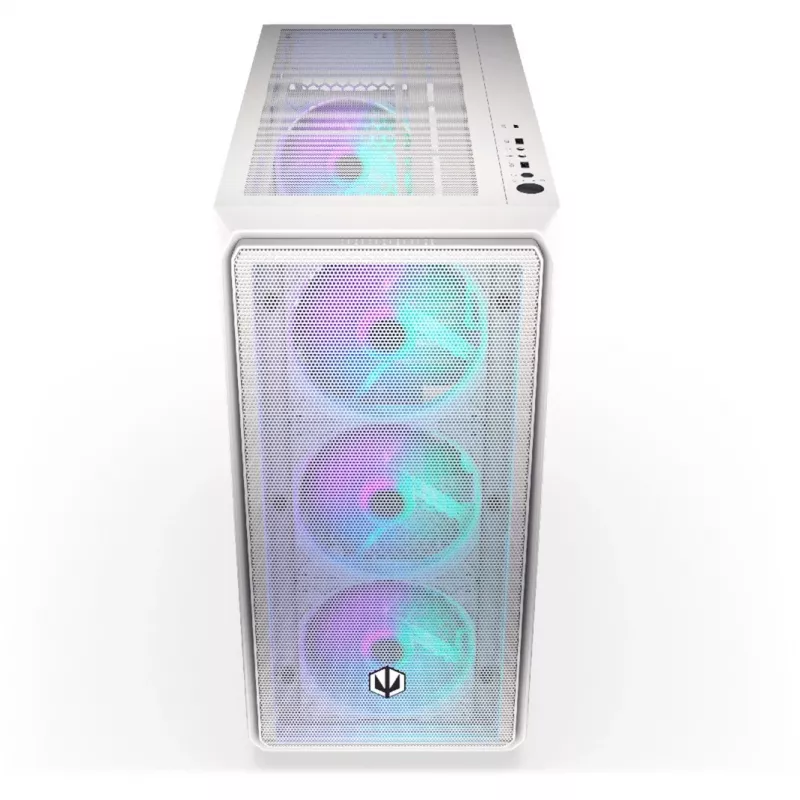 Endorfy Arx 700 ARGB PC-korpus, Midi-Torn, ATX, karastatud klaas - koos 4x 140-mm-ARGB-ventilaatoriga, valge (EY2A017)