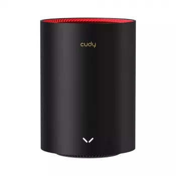 Cudy M3000 2-Pack Kahesageduslik (2,4 GHz / 5 GHz) Wi-Fi 6 (802.11ax) Must, Punane 1 Sisemine