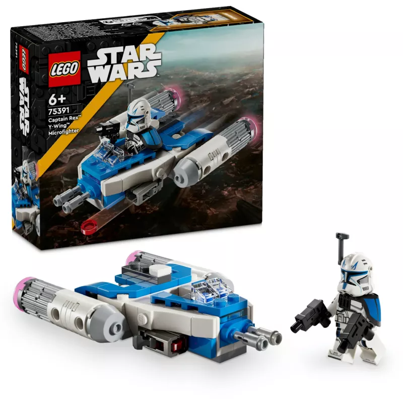 LEGO Star Wars Captain Rex Y-Wing Microfighter Kollektsioneeritav Kloonisõdade Kosmoselaev Mänguasi Koos Minifiguuriga 6+ Aastastele Poistele