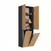 Topeshop NEL 2K DD ANT/ART KP vannitoa hoiukapp grafiit, tamm