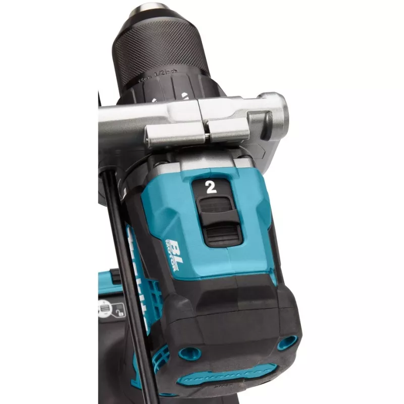 Makita HP001GD201 - Pöördvasar/puurkeeraja - Juhtmeta - 2 kiirust - Padrunivõti 13 mm - 140 N·m - 2 akut, laadija kaasas - 40 V (HP001GD201)