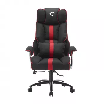 Mängutool White Shark LE MANS — ergonoomiline, reguleeritava kõrgusega, must/punane