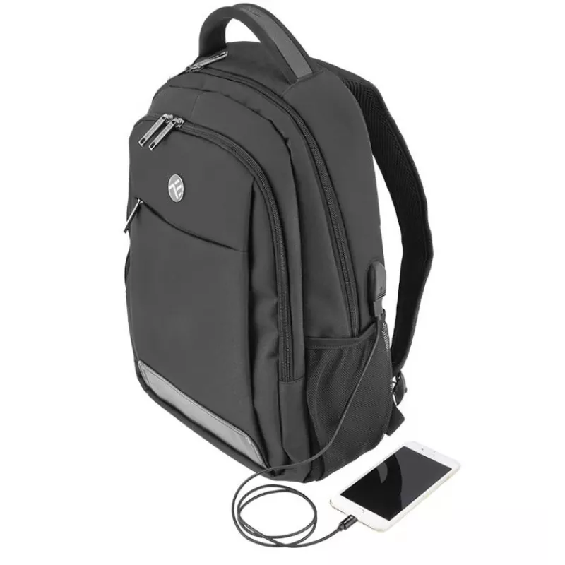 Sülearvuti seljakott Tellur Companion 15,6 tolli USB-pordiga, must