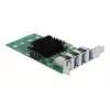 DeLOCK PCI Express x4 kaart 4 x välise USB 3.0 neljakanalilisele - madala profiiliga vormitegur
